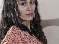 Skinny amateur Amanda Carol unveils her very hairy pussy in a sexy striptease - Photo #5