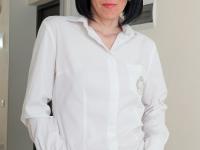 Mature brunette Cherry Despina strips naked and masturbates with a dildo - Photo #3
