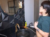 Chubby mature woman Noretta getting fucked doggystyle by a tiny Asian stud - Photo #2
