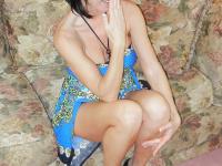 MILF with big boobs Melissa Swallows gives a POV blowjob while topless - Photo #1
