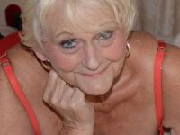 Blonde granny Sparkle stands bare naked after modelling lingerie - Photo #8