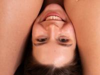 Caucasian girls oil up during the course of lesbian group sex on an area rug - Photo #12
