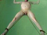 Petite Latina and a sweet Asian girl fuck several restrained sex slaves - Photo #5