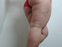 Pregnant pornstar Georgia Peach peels off her red panties wearing her glasses - Photo #4