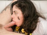 Brunette girl Rose Darling loses an eyelash while undergoing rough sex - Photo #14