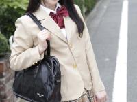 Petite Asian schoolgirl Yuna Himekawa gets her hairy twat toyed and fucked - Photo #1