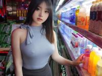 Asian beauty sports a sheer robe in a tempting manner after changing - Photo #1