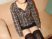 Midori Kimishima spreads her legs wide to show her hairy twat - Photo #1