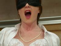 Naughty student Keiko gets blindfolded and toyed by teacher domme Chanta - Photo #8