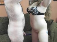 Chubby MILF Alexsis Sweet displays her big tits and blows a dick for cum - Photo #2