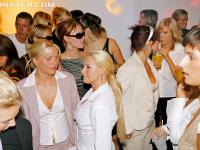 Seductive gals are into cock sucking contest at the drunk party - Photo #2