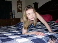 Young amateur shows her bald pussy and asshole while getting totally naked - Photo #4