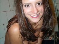 Amateur girl kisses her man friend on the mouth after making a homemade porno - Photo #14