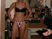 Amateur girlfriends Alex K & Nikita pose together in their sexy lingerie - Photo #3