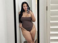 Solo model with long dark hair poses in outdoor swimwear and sexy lingerie - Photo #3