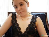 Japanese teen Mitu Aisaki shows her nice pussy on top of a bed - Photo #3