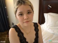 Japanese teen Mitu Aisaki shows her nice pussy on top of a bed - Photo #5
