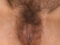 Mature Isadora exposes her big nipples & fingers her hairy twat in high heels - Photo #8