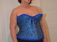 Overweight granny Phillipas Ladies undoes her bustier during solo action - Photo #7