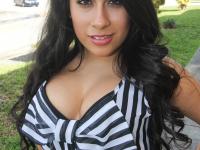 Hottie Jasmine Lopez reveals her big tits and fat ass before getting blacked - Photo #1