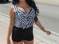Hottie Jasmine Lopez reveals her big tits and fat ass before getting blacked - Photo #2
