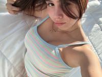 Brunette teen with a big ass models in a variety of outfits and locations - Photo #3