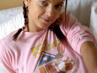 Alluring teen with a big booty Jenny L gives her man a doggystyle ride - Photo #1
