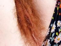 Redheaded mom Ana Molly displaying hairy vagina for close ups - Photo #8