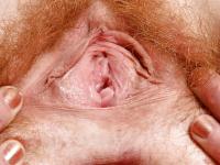 Redheaded mom Ana Molly displaying hairy vagina for close ups - Photo #16