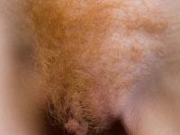 Curly-haired ginger Rochelle A strips naked & showcases her furry snatch - Photo #3