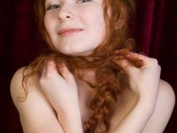 Curly-haired ginger Rochelle A strips naked & showcases her furry snatch - Photo #12