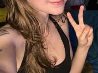 Sweet teen with a gap in her front teeth shows her underwear on a bed - Photo #12