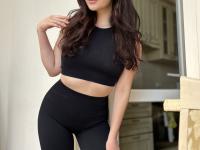 Brunette teen with an ass to die for models non nude during solo action - Photo #5