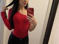 Dark-haired amateur Sasha Sparrow takes selfies of her big booty as she strips - Photo #1