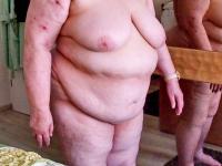 Chubby granny Marie Theres shows her big saggy tits & ass while changing - Photo #20