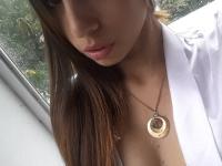 Sweet Latina Mily Mendoza exposes her adorable round ass and masturbates - Photo #3