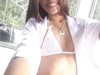 Sweet Latina Mily Mendoza exposes her adorable round ass and masturbates - Photo #4