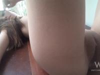 Sweet Latina Mily Mendoza exposes her adorable round ass and masturbates - Photo #18