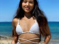 Young girl May Thai sports a creampie after a day at the beach and POV sex too - Photo #2