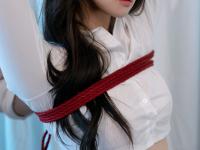 Submissive South Korean babe shows her curves while bound and disciplined - Photo #10