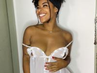 Cute ebony girl with an ass to die for sticks her tongue out in the nude - Photo #10
