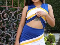 Sexy cheerleader Phoebe Kalib enjoys a satisfying big dick after sucking it - Photo #1