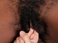 Black amateur Jordan Lover welcomes a big cock into her hairy snatch - Photo #8