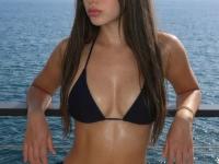 Cute teen takes a selfie while going topless and posing in underwear - Photo #19