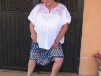 Old amateur Girdle Goddess exposes her obese body outside her front door - Photo #2