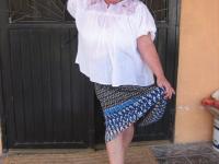Old amateur Girdle Goddess exposes her obese body outside her front door - Photo #6