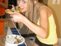 Blue eyed blonde Tyler Stevenz exposes her tiny tits during candid action - Photo #5
