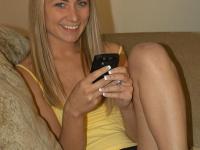 Blue eyed blonde Tyler Stevenz exposes her tiny tits during candid action - Photo #9