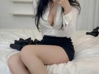 Dark haired Asian girl takes self shots of her beautiful body - Photo #1