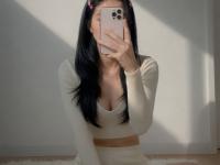 Dark haired Asian girl takes self shots of her beautiful body - Photo #5